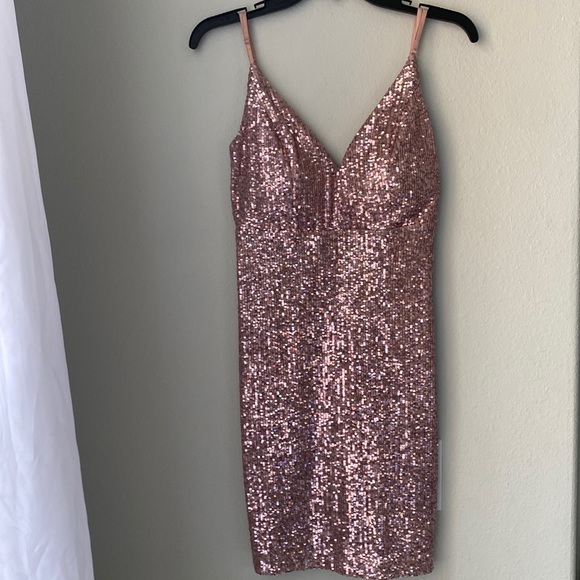 Honey and Rosie Dresses Pink Glitter Dress Poshmark